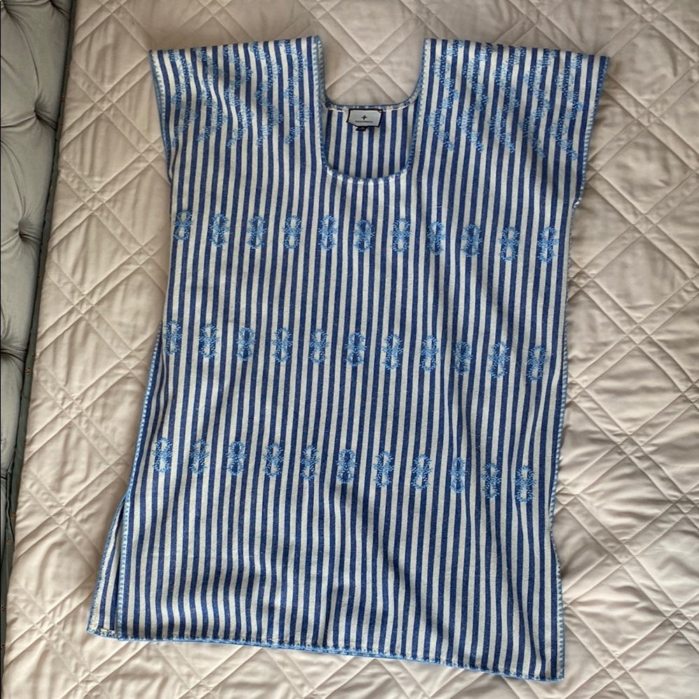 Blue and White Striped Tuckernuck Sullivan Caftan